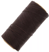 Polyester gewachst (1) - Ebenholz - 1mm (555)
