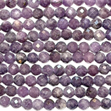 Mineralien·Perlen (1S) - Lepidolit facettiert - ~4.2mm (891960)