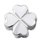 925 Kleeblatt (1) - Perle 6.5mm (2911)
