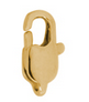 Karabiner (10) - 9mm Edelstahl - golden glänzend (451176)