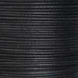 Polyester gewachst (1) - 0.5mm Black - FLACH (MLZ571)