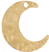 Anhänger Mond (1) - Edelstahl golden - ~15mm (500153)