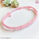 Gute Laune - Makramée Armband rosa (10008)