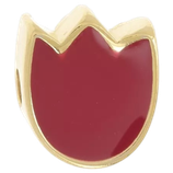 Perle Tulpe (1) - mit Epoxy rot - 9x8mm (500112)