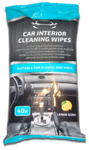Car interior cleaning wipes