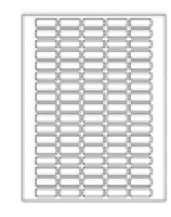 Etiquetas Laser Cryo-Tags® de 33 x 13 mm para Microtubos de 1.5 ml. en hojas formateadas para impresoras láser, paquete con 20 hojas de 85 Marca Heahtrow Scientific HEALCRY-1700