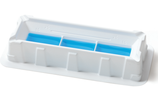 Reservorio para reactivos de 25 ml. dividido en 3 pozos, fabricado en poliestireno opaco, Marca BIOTIX