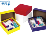 Criocajas de cartón fabricadas en cartón para almacenamiento de microtubos de 1.5/2 ml. paquete con 12 piezas Marca Heathrow Scientific HS2860