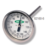 Termómetros Bimetálicos con Carátula de 3", con rango de temperatura de -40 a 160°F, Marca Vee Gee by Heathrow Scientific