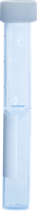 Tubo roscado graduado de 3.5 ml (LxØ): 92 x 15.3 mm, de pp con fondo intermedio cónico, con etiqueta impresa en blanco, paq. c/100 SARSTEDT 62.613