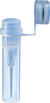Microtubo roscado de 0.5 ml, fondo cónico con faldón, con moleteado, transparente, tapón: neutro, cierre adjunto, 500 unidades/bolsa SARSTEDT 72.730.100