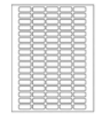 Etiquetas Laser Tough - Tags® para uso en impresoras láser, de 33x13 mm para Microtubos de 1.5/2.0 ml.  Paquete con 25 hojas de 85 piezas Marca Heathrow Scientific HEATTLW-2016