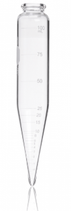 Tubos de centrífuga de 8 pulgadas para aceite, Volumen 100 ml 37x203 mm. paquete con 12 piezas, Marca KIMAX® 45240-100