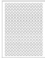 Etiquetas Laser Tough-Spots® de 11 mm diámetro para Microtubos de 0.5 ml. Paquete con 20 hojas c/234 pzs. en color blanco, Marca Heathrow Scientific HEASPOT-1000
