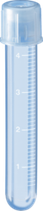 Tubo de 5 ml (75x12 mm) graduado, fondo redondo, fabricado en polipropileno estéril con tapa a presión de LD-PE, paq c/100 pzs. SARSTEDT 62.476.028