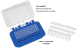 Gradilla color azul para 32 Tubos PCR de 0.2 ml. paquete de 10, Marca Heathrow Scientific 120889