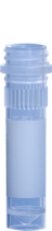 Microtubo roscado de 2 ml,  SIN TAPA, fondo cónico con faldón, con moleteado, transparente, sin cierre, con campo de rotulación impreso, con escala, 250 unidades/bolsa SARSTEDT 72.609.001