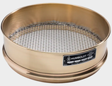 Tamiz estándar de 12" de diámetro, marco de latón n.° 50 (300 µm), malla de acero inoxidable, marco de altura completa de 3" (75 mm) Marca Humboldt H-3912FS50