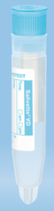 Salivette® VD, con torunda de algodón, tapón: azul claro, con etiqueta de papel azul /blanco, para Análisis de saliva en el diagnóstico de virus, bolsa c/100 pzs. Marca Sarstedt 51.1534.100
