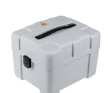 Maleta de transporte intrahospitalario, fabricada en HD-PE tapa gris luminoso Marca Sarstedt 95.1720