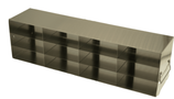 Gradilla Horizontal de acero inoxidable, para utilizar en sistemas de refrigeración Vertical, acomoda 12 cajas plásticas de 2" de 100 lugares, Marca Crystal Tech. UFHT-43