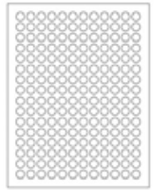 Etiquetas Laser Tough-Spots® de 13 mm diámetro para Microtubos de 1.5/2 ml. Paquete con 20 hojas c/192 pzs. Marca Heathrow Scientific HEASPOT-2000