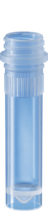Microtubo roscado, de 2 ml. SIN TAPA fondo cónico con faldón, con moleteado, transparente, sin cierre, estéril, 500 unidades/bolsa doble SARSTEDT 72.609.711