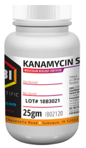 Sulfato de Kanamicina, c/25 grs. CAS#: 25389-94-0 Marca IBI Scientific  IB02120