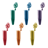 Tubo PCR de 0.2 ml, PCR Performance Tested, rojo/verde/amarillo/azul/violeta/naranja, material: PP, con escudo anticontaminación, tapón plano, apto para qPCR, c/3000 piezas SARSTEDT 72.737.992