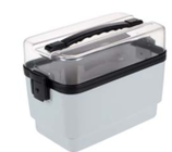 Maleta de transporte intrahospitalario, tapa transparente, fabricada en plástico ABS, Marca Sarstedt 95.1720.011