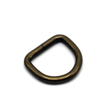 D-Ringe aus Stahl "altmessing" für Schildbau