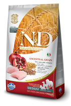 N&D ancestral grain pollo e melograno adult medium 12kg