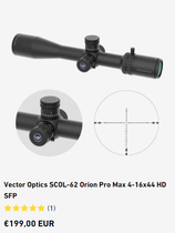 Vector Optics SCOL-62 Orion Pro Max 4-16x44 HD SFP