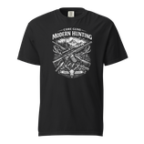 Core Guns "Moder Hunting" in weißdruck - schwarzes Shirt -Unisex garment-dyed heavyweight t-shirt