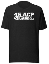 Core Guns Classic Designs "45ACP" - schwarz Essenzielles Unisex T-Shirt | Bella + Canvas 3001