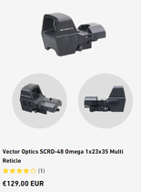 Vector Optics SCRD-48 Omega 1x23x35 Multi Reticle
