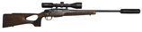 Brenner Komplettset Brenner BR20 Holz Lochschaft 308Win mit Montage und Falke 2-12X50 ABS 4 LP und Brenner SD22 Onbarrel Schalldämpfer *EWB Pflichtig