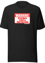 Core Guns Classic Designs "NoGunFreeZone" - schwarz Essenzielles Unisex T-Shirt | Bella + Canvas 3001