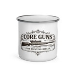 Emaille Tasse "Fine Hunting Rifles"