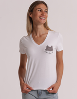 Maglia con faccia gatto