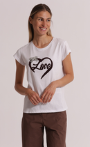 T shirt con strass