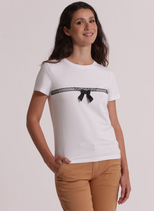 T shirt con fiocco