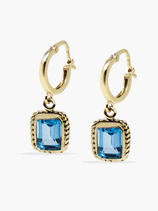 Vintouch "LUCCICHIO BLUE TOPAZ" Ohrringe