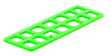 Unterlegplatten, grün, 160x50x3 mm