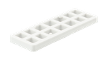 Unterlegplatten, schwarz, 160x50x10 mm