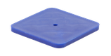 Unterlegplatten, blau, 70x70x5 mm