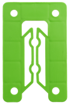 Montagefix, grün, 80x50x5 mm