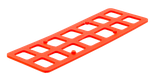Unterlegplatten, rot, 160x50x2 mm