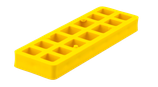 Unterlegplatten, gelb, 160x50x15 mm