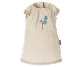 Dress Size 2 blaue Stickereiblümchen